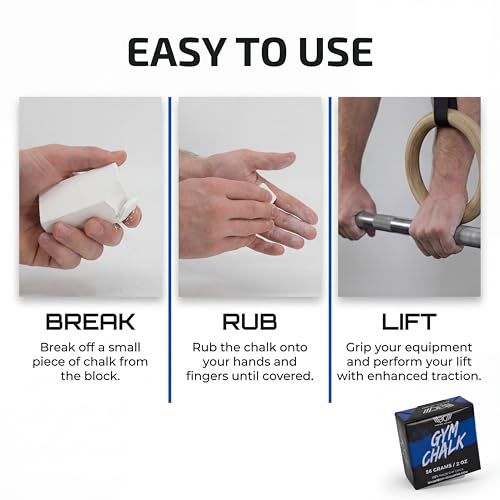 WARM BODY COLD MIND Sport Chalk Block - Gym Chalk for Weightlifting - Moisture-Absorbing Magnesium Carbonate - Gymnastics Hand Grip - style: 16 Blocks