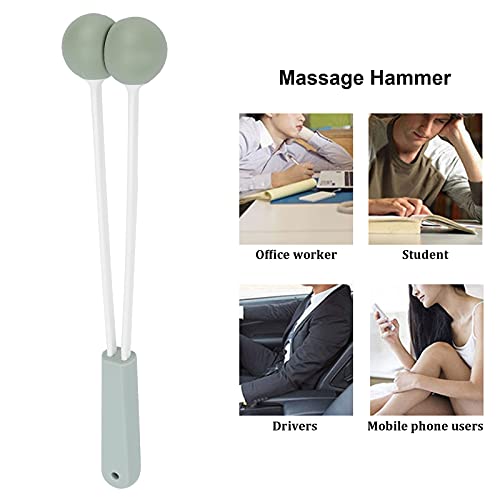 YUYTE Handheld Massage Hammer, Manual Massage Hammer Tool Massage Hammer Stick Silicone Fitness Percussion Massager for Muscle Neck arms Legs Back Shoulder