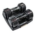 CAP ADJUSTABELL Adjustable Dumbbell Set, Premium Quick Select Adjustable Weights for Strength Training, Singles & Pairs, 12.5 LB, 25 LB & 55 LB, Round & Hex Dumbbells, Multiple Grip Handle Options - size: 12.5 lb - Honeycomb Chrome and Black Handle, style