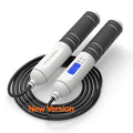 multifun Digital Jump Rope with Smart Counter & Timer - Adjustable Speed Skipping Rope for Fitness, Weight Loss, Boxing, MMA - Tangle-Free Ball Bearings & Anti-Slip Handles for Men, Women, Kids.(Check 2026 New Evolution for 3s Rope Swap) - color: 2026 Evo