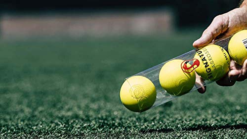 Signature Lacrosse Ball Set - Packs of 2, 4, 8, 12, and 100 - No Chemical Smell Massage Balls, Myofascial Release Tools, Back Roller, Muscle Knot Remover - color: Yellow, size: 100 Balls