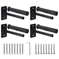 EVERYMATE Weight Plate Rack, Wall Mount Weight Plate Holder for Bumper Plates, Max Weight Capacity 330 lb, Home Gym Organizer - size: 1+2-inch-4Pack