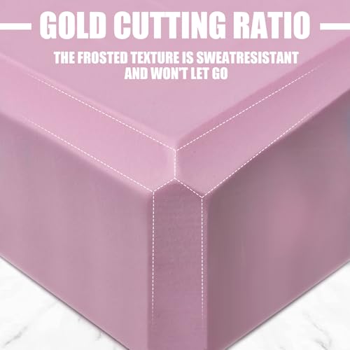 Septo 2 Pcs Yoga Blocks, 9x6x3 Inch Foam Blocks for Pilates | High density EVA foam Yoga Props lightweight non-slip surface for meditation stretching balance training - color: Pink