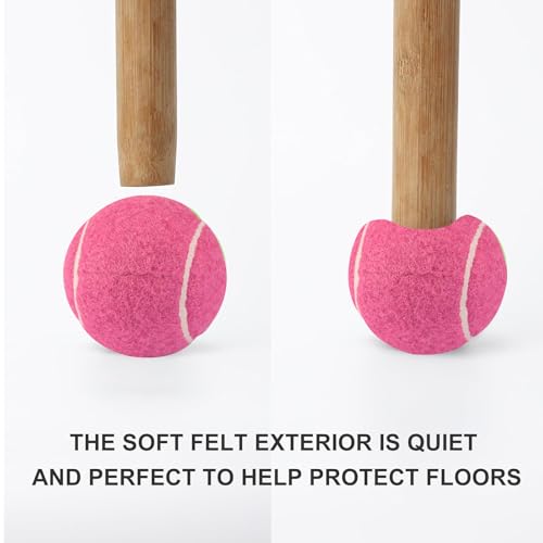 Walker Tennis Balls Precut Tennis Balls for Walkers 4PCS Walkers Legs Universal Precut Glide Balls, Heavy Duty Long Lasting Felt Pad Glide Coverings - color: Rose red
