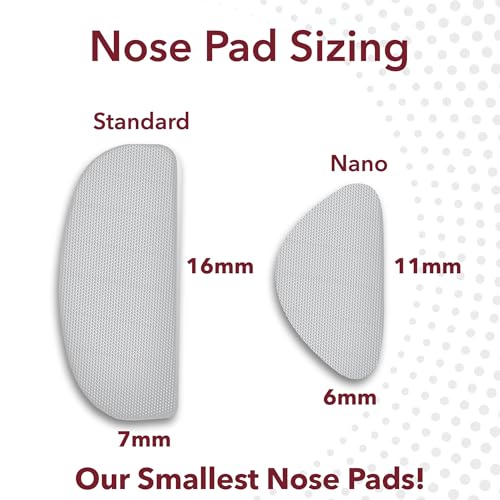 Setex Gecko Grip Nano 0.6mm Anti Slip Eyeglass Nose Pads, (5 Black Pair), Smallest and Thinnest Available, USA Made, 2000 Innovative Microstructured Fibers per Pad, 0.6mm x 6mm x 11mm - color: 5 Black Pairs