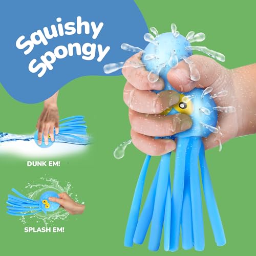 ArtCreativity Octopus Water Balls (Pack of 6), Pool Toys for Toddlers 3-5, Sensory Stress Relief Toy for Kids, Beach Water Toys & Swimming Toy for Toddlers, Cute Goodie Bag Fillers for Boys & Girls - size: 6 Octopus Balls