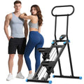 HXD-ERGO Stair Stepper for Home, New Version 6 Adjustable Resistance Vertical Climber Cardio Exercise Machine, Folding Stair Climber for Full Body Workout with Adjustable Handlebar - color: Black