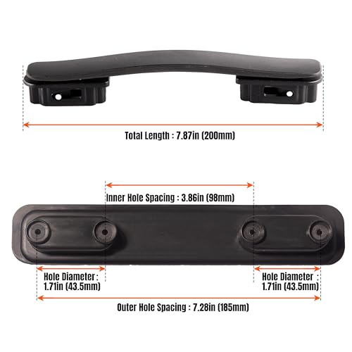 Luggage Handle 200mm Durable Spare Replacement Luggage Grip Carry Strap（HR-10N - size: 200mm