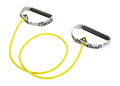 THERABAND Resistance Tubes, Professional Latex Elastic Tubing with Hard Handles, Full Body Exercise, Physical Therapy, Lower Pilates, At-Home Workouts, & Rehab, 48 Inch, Yellow, Thin - color: Yellow - Thin