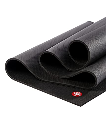 Manduka PRO Yoga Mat - 6mm | Lifetime Durability | Hygienic Construction | Premium Studio Quality | Teacher Approved - color: Black, size: 68" x 26"