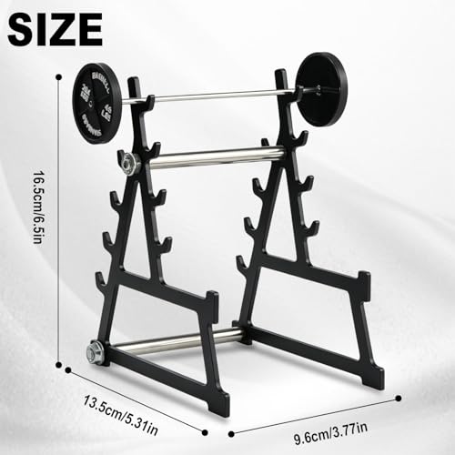 Metal Squat Rack Pen Holder with 8 Slots – Mini Barbell & Weight Blocks, Funny Desk Decor for Men Women, Cool Office Desk Accessories, Unique Pen Holder Gift for Gym Lovers Fitness Enthusiasts (Black) - color: black, size: Metal