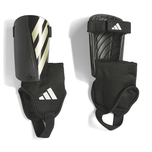 adidas Kids' Tiro Match Soccer Shin Guards - color: Black/Gold Metallic/White, size: Small