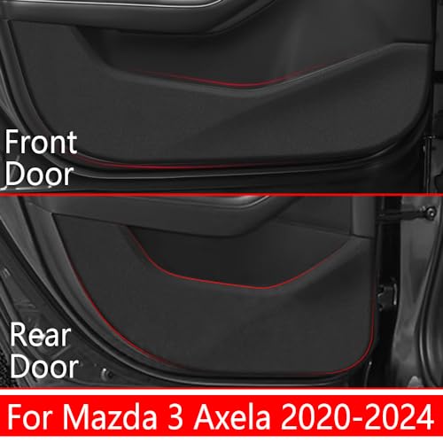 Car Door Anti Kick Pad for Mazda 3 Accessories 2019 2020 2021 2022 2023 2024 2025 2026 Protector Mat Dirty Collision Stickers Inner Decorative
