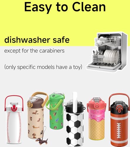 MYFOREST 14oz/400ml Insulated Kids Water Bottle, Odor-free Liner, 3D Touch | No Plastic Taste, Surgical Steel - No Chemical Leaching, Name Spot, Soft Sipper, Gift for AvGeek, Block Guardians: Air - color: Block Guardians: Air