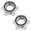 Lovelysp 2PCS 1inch/25mm Standard Barbell Rotating Lock Barbell clamp Weight clamp for Sports Weightlifting Physical Fitness Fitness Equipment