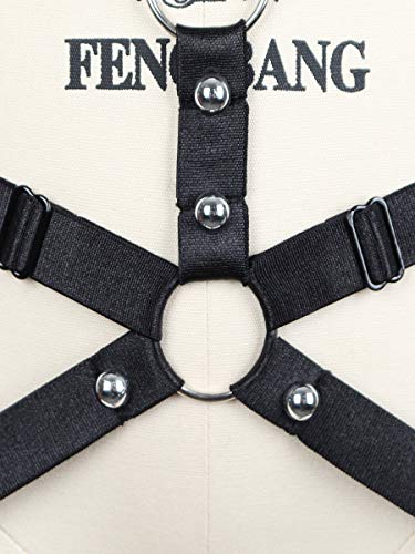 Garter Leg Belt Harness Leg Rave Thigh Garter Harness Strappy Garter Belt for Women Black