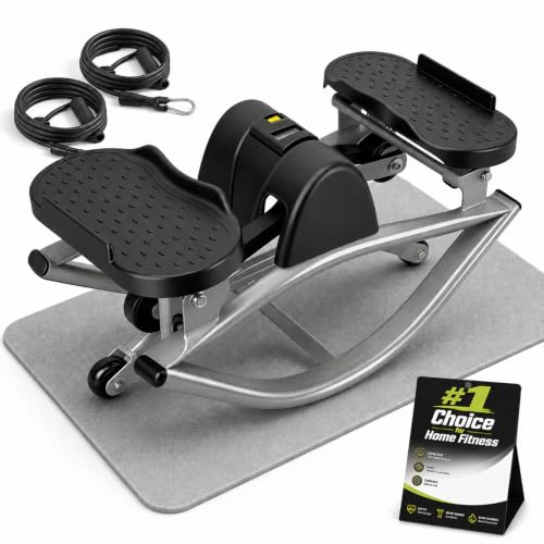 Rock Stair Steppers for Exercise at Home Aerobic Step Platform Side to Side Rocking Fitness Machines Steper up Box for Workout Mini Portable Gym Rocker Escalones para Hacer Ejercicio