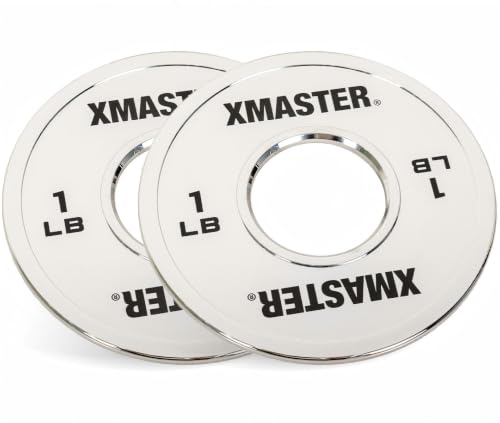 XMASTER FITNESS Chrome Steel Change Plates - size: 1LB Pair