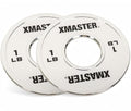 XMASTER FITNESS Chrome Steel Change Plates - size: 1LB Pair