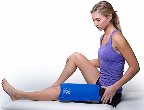 Chattanooga ColPac Reusable Gel Ice Pack Cold Therapy for Knee, Arm, Elbow, Shoulder, Back for Aches, Swelling, Bruises, Sprains, Inflammation (11"x14") - Blue (Pack of 5) - size: 11x14 Inch (Pack of 5)