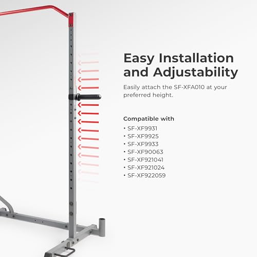 Sunny Health & Fitness Power Cage Squat Rack Attachments for Home Gym | Strength Training, Expanded Workout Variety, Durable Construction, Secure Fit, Quick Installation, Versatile Exercise Support - style: Plate Holder