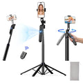 NEMOVA 68'' Auto Face Tracking Tripod for iPhone, 360° Rotation Phone Tripod with Wireless Remote and Phone Holder, Selfie Stick for Android, Applied to YouTube, Tiktok, Facetime | 360 Degree Rotation, AI Face Tracking, Gesture Control, Aluminum Alloy, Ph