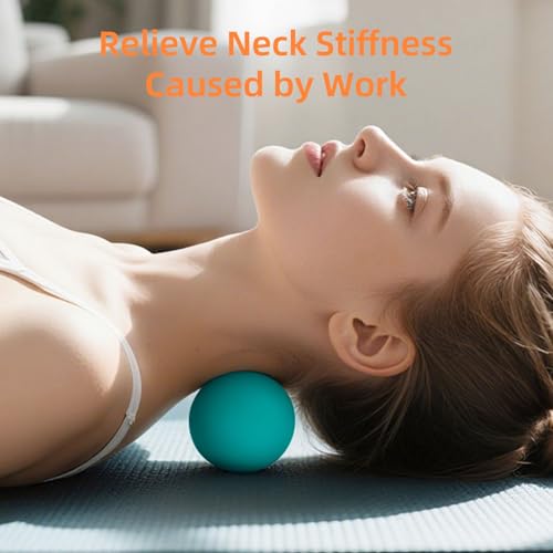 Massage Lacrosse Balls for Myofascial Release, Trigger Point Therapy and Yoga Therapy, Foot Massage Ball to Relieve Plantar Fasciitis Green - color: Green