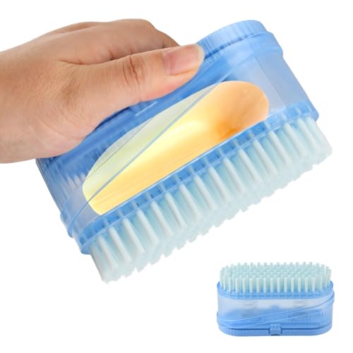 Multifunctional Laundry Soap Box for Soap Holder, Laundry Cleaning Brush | Foaming Soaps Box with Roller Bubble Case, Portable Bar Dispenser Brush Storage Dispenser for Home Bathroom Kitchen