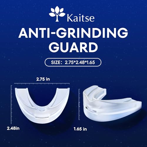 Anti Grinding Guard: Mouth Guard for Grinding Teeth at Night for Sleeping -Personalized Fit Night Guards - Food-Grade Eva Foam (Sky Transparent)