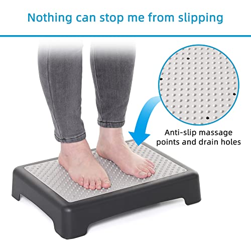 Wefaner Platform Safety Step - Non-Slip Indoor and Outdoor Large Size Mobility Stool, Portable Riser, Anti-Fall Safety Platform for The Elderly, High Rise Stairs - size: Large size