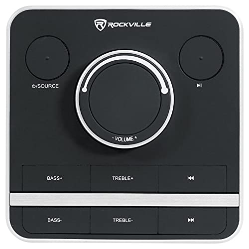 Rockville ONE-Tower BG All-in-One Bluetooth Speaker System+HDMI/Optical/RCA | All-In-One System, USB Playback, 200W Peak, 60W RMS, Remote, Adjustable Bass/Treble, Class D Amp, Digital Display, Home Use - color: Beige