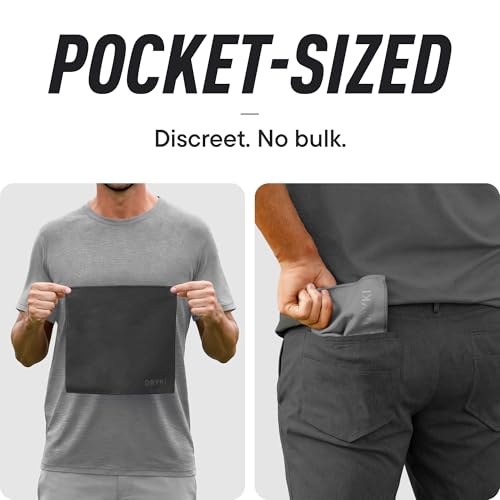 DRYKI Pocket-Sized Sweat Towels - The Original Sweat Absorbing Handkerchiefs - Quick-Dry Microfiber Sweat Rags for Face, Hands, & Body - Men & Women - Gym, Sports, and Work (Greyscale: 5 Pack) - color: *Greyscale