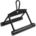 Yes4All Cable Machine Attachment, Double D Handle & Tricep Rope Cable Attachment, Weight Machine Accessories Load 880 LB for Home Gym - color: Black