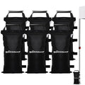 SANWAY 180 LBS (Unfilled) Sand Bags for Canopy Weights, Windproof-Portable and Durable to Secure Tents, Canopies, and Umbrellas-Black - color: Black - 6 PCS
