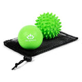 Acupoint Physical Massage Therapy Lacrosse Ball Set Ideal for Yoga Deep Tissue Massage Trigger Point Therapy and Myofascial Release Physical Therapy Back Foot Plantar Fasciitis (Spiky Ball) - style: Spiky Ball