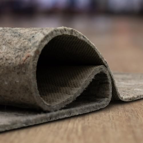Mohawk Home Non Slip Rug Pad 2' 2" x 10'- 1/4" Thick Felt + Latex Rubber Gripper - Dual Surface Cushion for Hardwood, Carpet, Tile Floors, Made in USA - size: 2'2" x 10' (Rectangular), style: 1/4 Inch Dual Surface Rug Pad