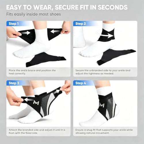 Ankle Brace for Men & Women, Adjustable Lace up Ankles Sock, Ankle Brace Compression Support Stabilizer Lace-Up, Basketball Sprain Recovery for Men Women Orthopedic Compression Sleeve ,easy to use(Purple-1pc)