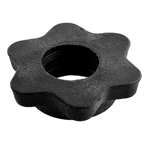 ANLEMIN 6 PCS Vinyl Spinlock Collars for 1" Standard Barbells Bars Sports Anti-Slip Spin-Lock Collar Nut Dumbbell Screw Clamps for Dumbell Weight Lifting Fitness Training
