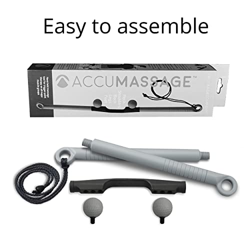 Body Back AccuMassage FSA Eligible - Dual Pressure Point Massage Tool & Massage Hammer - 2 in 1 Design - Shiatsu Neck Massager Tool, Golf Ball Percussion Massager for Deep Tissue Pain Relief (2 Pack) - style: AccuMassage - 2-pack