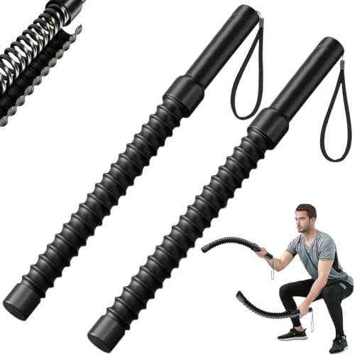 Ropeless Battle Ropes & Weighted Ropeless Skipping Rope Set, Portable Home Gym Equipment for HIIT Cardio Fitness Training, Fat Burning Strength Workout Gear