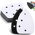 5 Pcs 6 Holes Foam Sanding Pads with Hook and Loop Backing Sander Mouse Detail Sanding Interface Pad to Increasing Flexibility and Balancing Pressure Compatible with Ryobi Sander - color: Black and White, size: 6 Holes