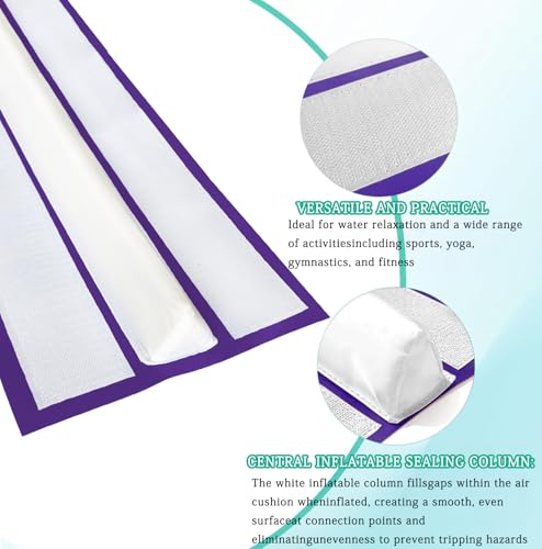 GLANT 3ft/6ft Air Mat Tumble Track Connector Tape for Inflatable Tumbling Gymnastic/Yoga/Camping White（NEW） (40) - color: Purple