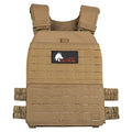 Wolf Tactical Adjustable Weighted Vest for Men & Women - Rucking, Workout, Running, Walking & CrossFit Weight Vest for Strength Training & Fitness - color: Tan