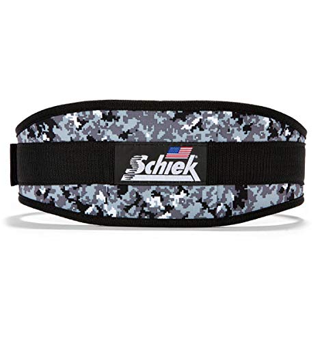 Schiek Sports 2006 Nylon 6 Inches Weight Lifting Belt - Support Belt for Power Lifting - color: Digi Camo, size: Small