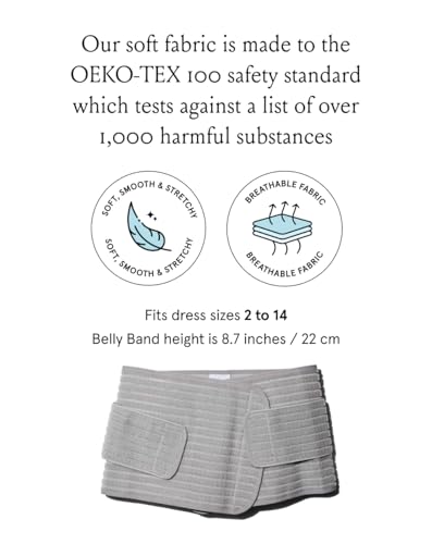 Bodily Postpartum Belly Band & Abdominal Binder for C-Section Recovery – Adjustable Compression Belly Wrap for Post Surgery Abdominal Support – Postpartum Belly Binder, Stomach Wrap, One Size