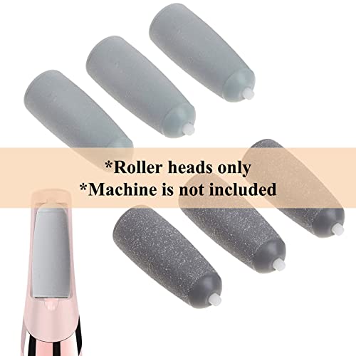 6 Pcs Pedicures Replacement Heads for Flawless Pedi Electric Tool Foot File | Pedi Replacement Roller Head Fit For Finishing Touch Flawless Pedi (3 Coarse & 3 Fine)