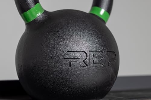 REP Fitness Single Kettlebells Weight Range, Cast Iron, Strength Training, Power Workout Equipment, Home Gym, Free Weights, Dumbbell Alternative, Exercise, Men, Women - style: 15lb