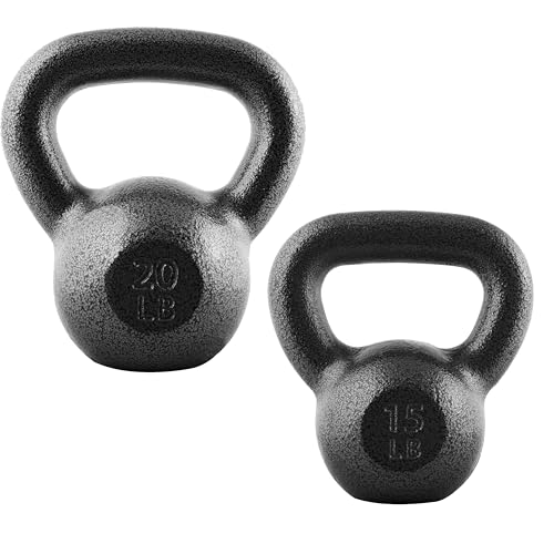 CAP Barbell Cast Iron Kettlebell - Singles and Sets, Multiple Weight Choices - size: 35 pounds set