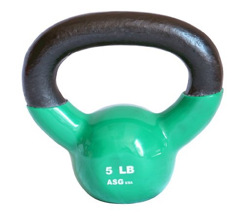 Ader Vinyl Kettlebell 5, 8, 10, 12, 15, 18, 20, 25, 30, 35, 40, 45,50 Lb - size: 5.0 Pounds