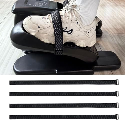 4 Pcs Pedal Straps, Leg Exerciser Foot Straps for Seniors, Anti-Slip Elastic Pedal Straps for Home Fitness, Pedal Exerciser Accessories for Low-Impact Workouts, Fitness Equipment